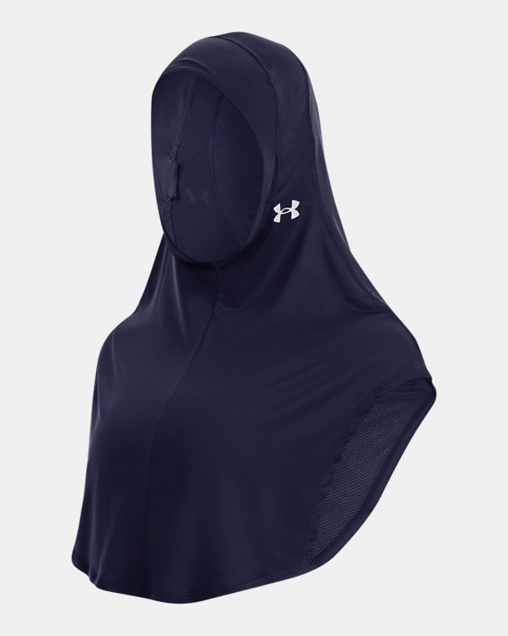 Women's UA Extended Sport Hijab in Blue image number 0
